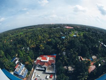 Aerial view of city