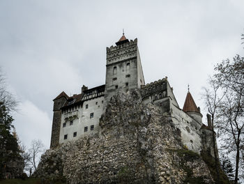 Low angle view of historical building against sky