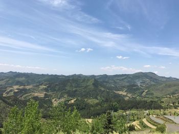 Scenic view of landscape against sky