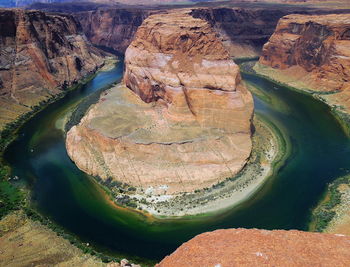 Aerial view of horseshoe bend