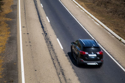 Cars on road