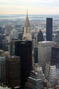 Chrysler building amidst cityscape