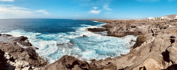 Panoramic view of sea against sky