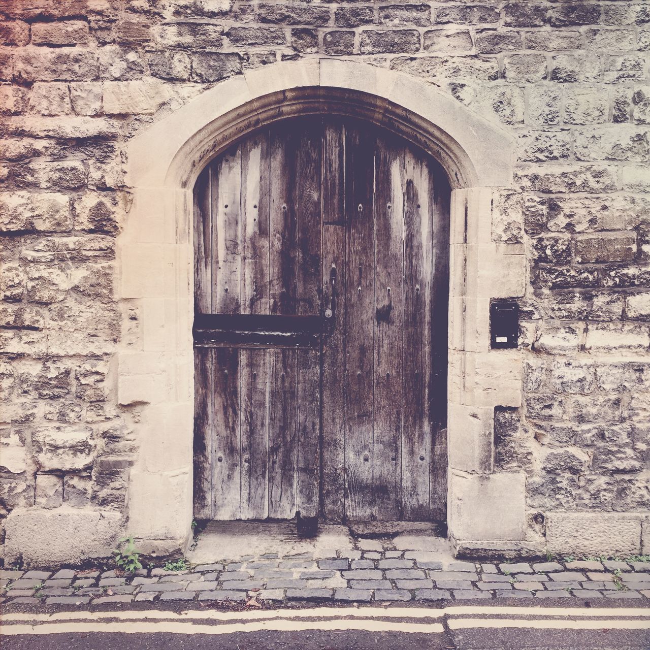 CLOSED DOOR OF ENTRANCE