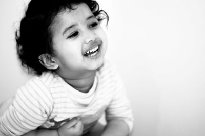 Portrait of cute smiling boy