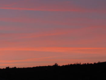 Scenic view of dramatic sky during sunset