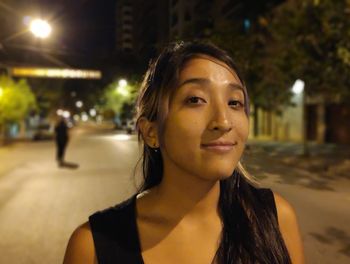 Portrait of a smiling young woman