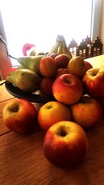 Close-up of fruits on table