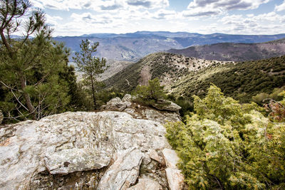 Landscape around sainte-croix-vallée-française in the heart of the cévennes national park