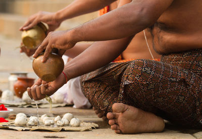 Close-up of hands