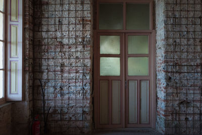 Brick wall with windows