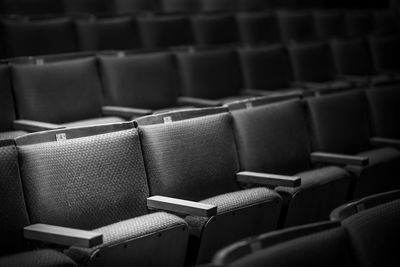 Full frame shot of empty chairs