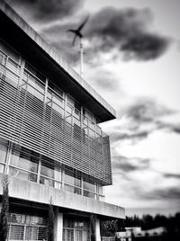 Low angle view of built structure against sky