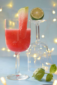 Close-up of drink on table