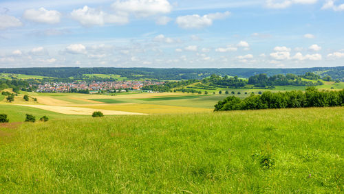 Scenic view of landscape against sky