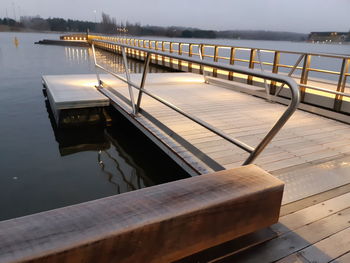 Pier over lake