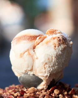 Close-up of ice cream