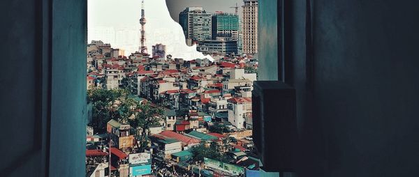 Cityscape against sky