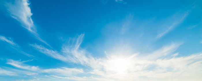 Low angle view of clouds in sky