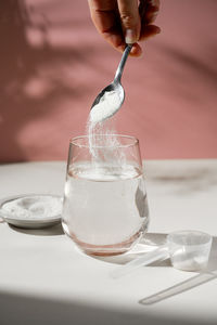 Close-up of drink on table