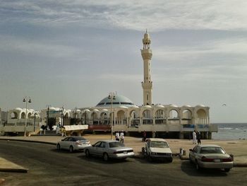 View of building against cloudy sky