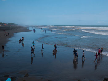 Group of people on beach