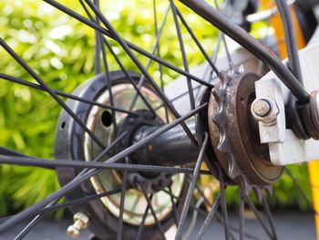 Close-up of wheel