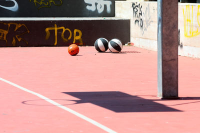 Close-up of ball on table