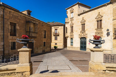 Low angle view of historic building