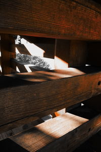 Close-up of food on wooden table