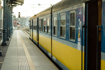 Train at railroad station