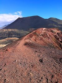Scenic view of desert against sky
