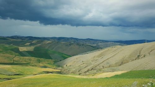 Scenic view of landscape against sky