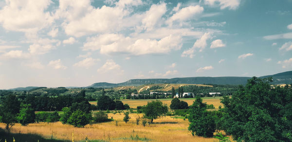 Scenic view of landscape against sky