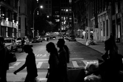 City street at night