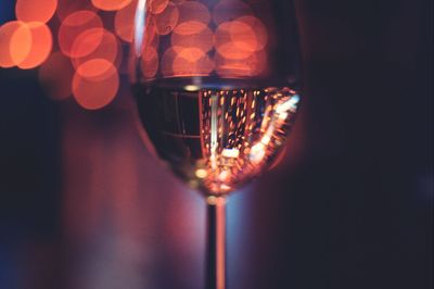 Close-up of wineglass