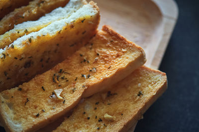 Close-up of bread on plate