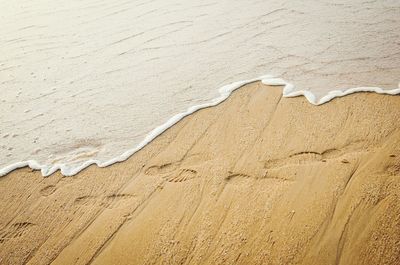 Full frame shot of sand on beach