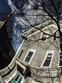Low angle view of buildings against sky