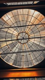 Low angle view of skylight