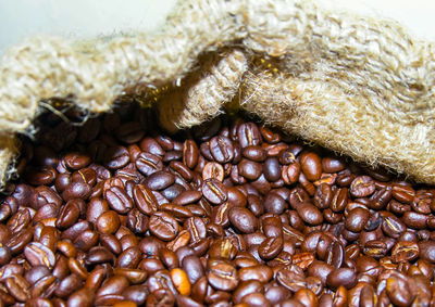 Close-up of coffee beans