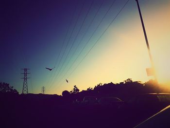Road at sunset
