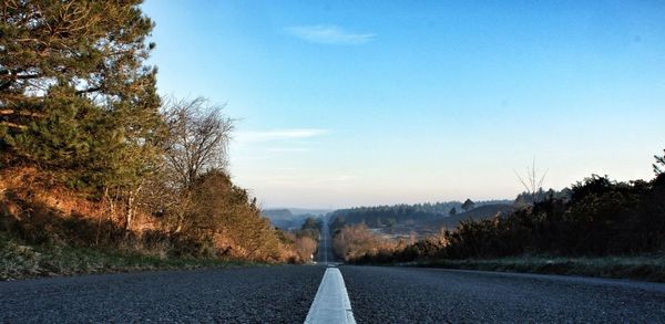 Road passing through landscape