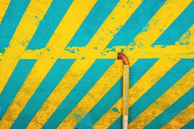 Close-up of yellow umbrella