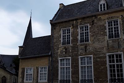 Low angle view of building against sky