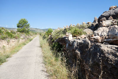 Scenic view of landscape against clear sky