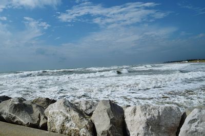 Scenic view of sea against sky