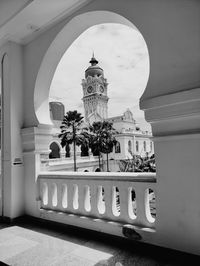 Low angle view of historic building