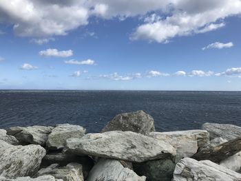 Scenic view of sea against sky