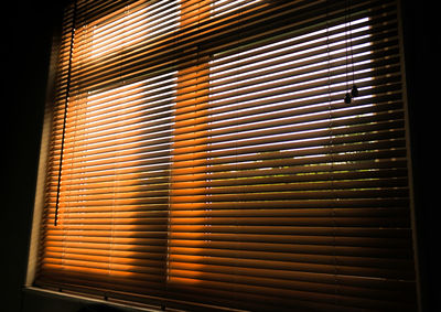 Close-up of window blinds